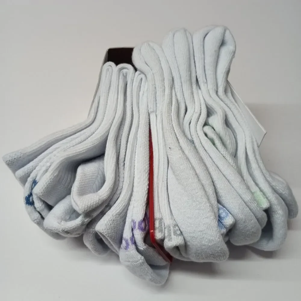 Reebok Tech Comfort Target Cushion Mid‎ Crew Women's Socks Size 4-9 6 Pair